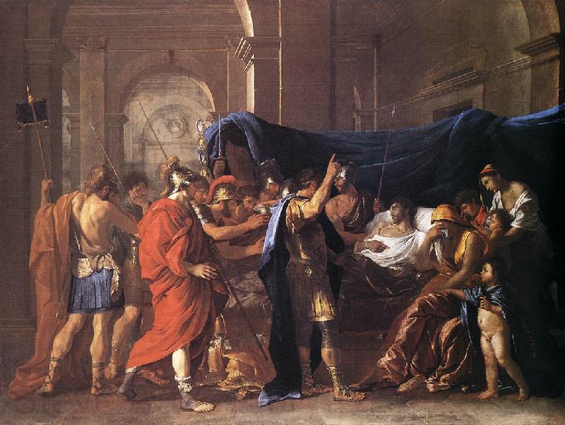 POUSSIN, Nicolas The Death of Germanicus af